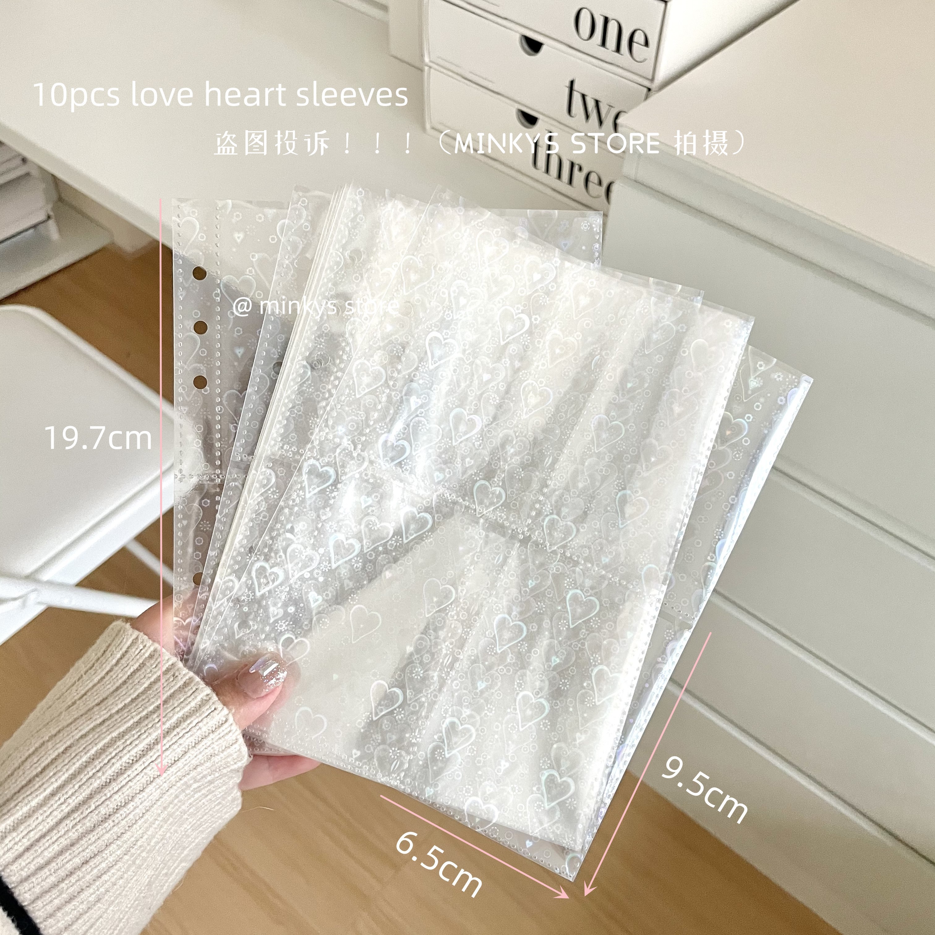 MINKYS Kawaii Fluffy Cat Bear A5 Kpop Photocard Binder Collect Book Idol Photo Card Holder Photocard Album Stationery: Clear
