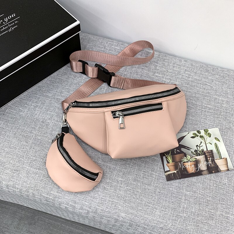 Kleine und Große Kühlen Brust Tasche mädchens Umhängetasche Straße Einzel-Schulter Tasche Harajuku Weichen Schwester Läuft Tasche: rosa