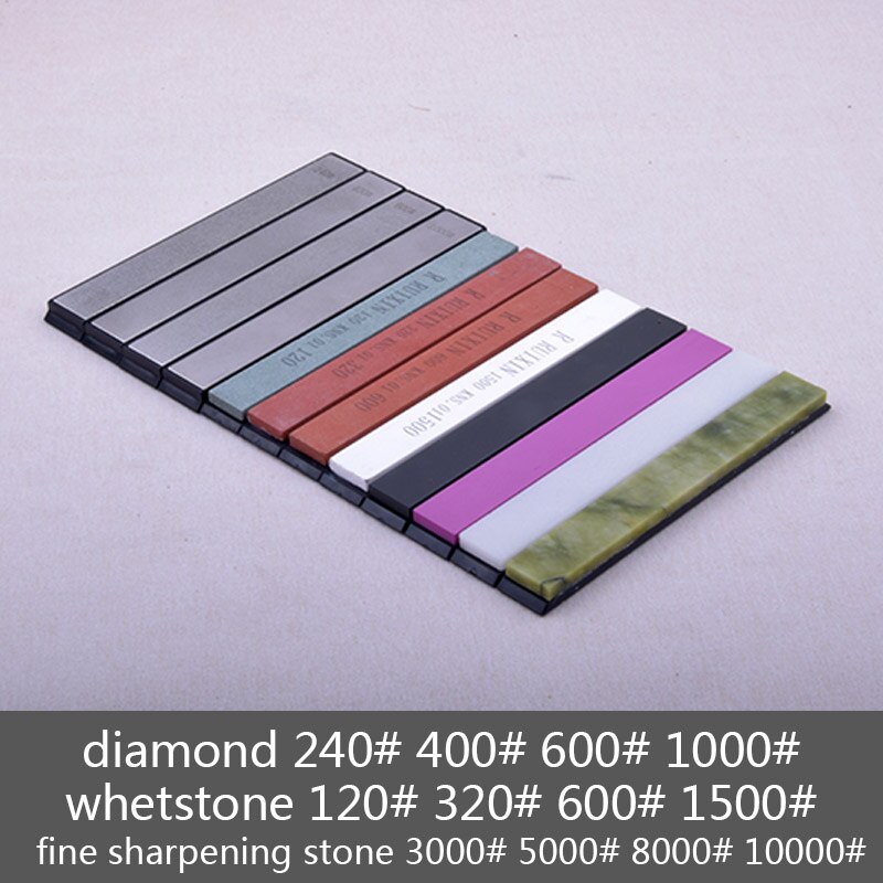 120-3000-10000 grain ruixin pro aiguiseur de couteau fixe système d'affûtage pierre à aiguiser pierre à aiguiser diamant pierre: 12stones(4D4W4F)