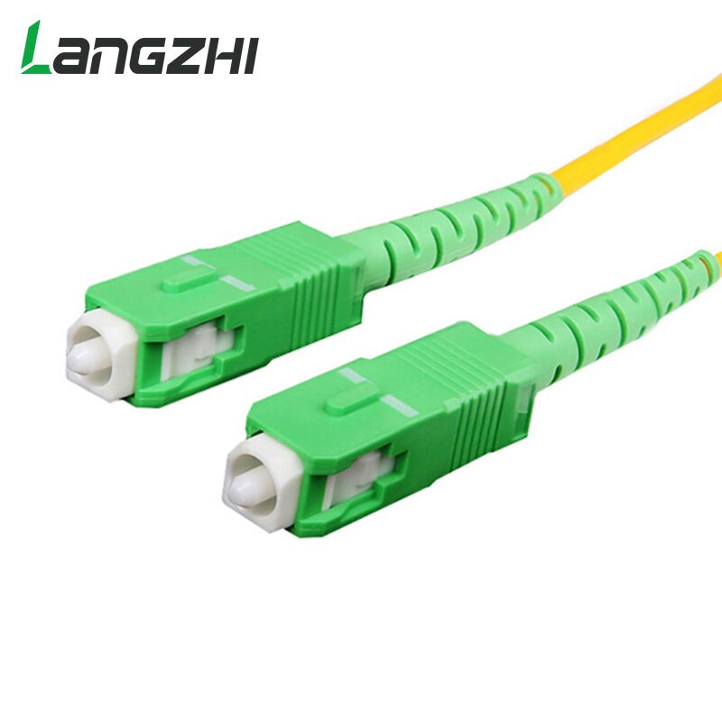 10pcs/bag Sc Apc 3m Simplex Mode Fiber Optic Patch Cord Cable Sc Apc 2.0mm Or 3.0mm Ftth Fiber Optic Jumper Cable