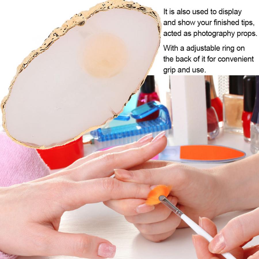 Résine Mini Nail Art Gel vernis couleur plaque de mélange conseils support d'affichage manucure outil ongle Gel plat ongle Gel peinture