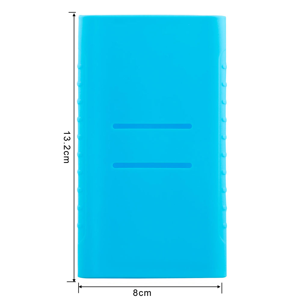 1PCS Portable External Battery Protect Case Soft Silicone Cover for 10000mAh Xiaomi Power Bank