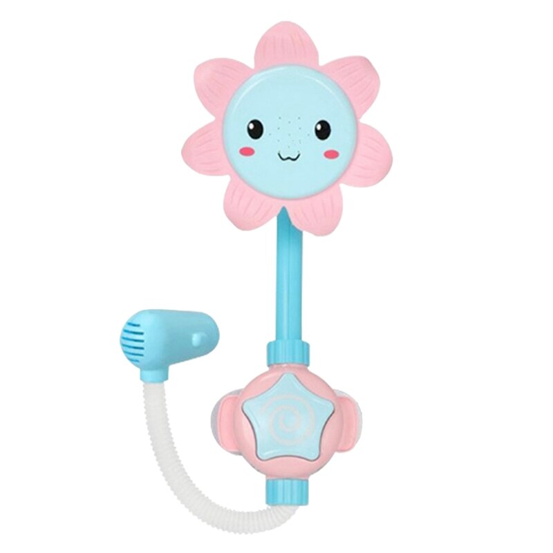 Giocattolo da bagno per bambini girasole doccia spruzzatore giocattoli da bagno Baby Shower Sprinkler regali per età 3 4 5 anni: pink   blue   white