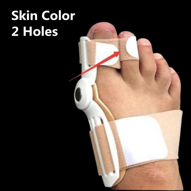 1pc store knogle tå knyst skinne glattejern korrektur tå separator tåbeskytter aflastning hallux valgus begge venstre højre fødder brugt: Hudfarve