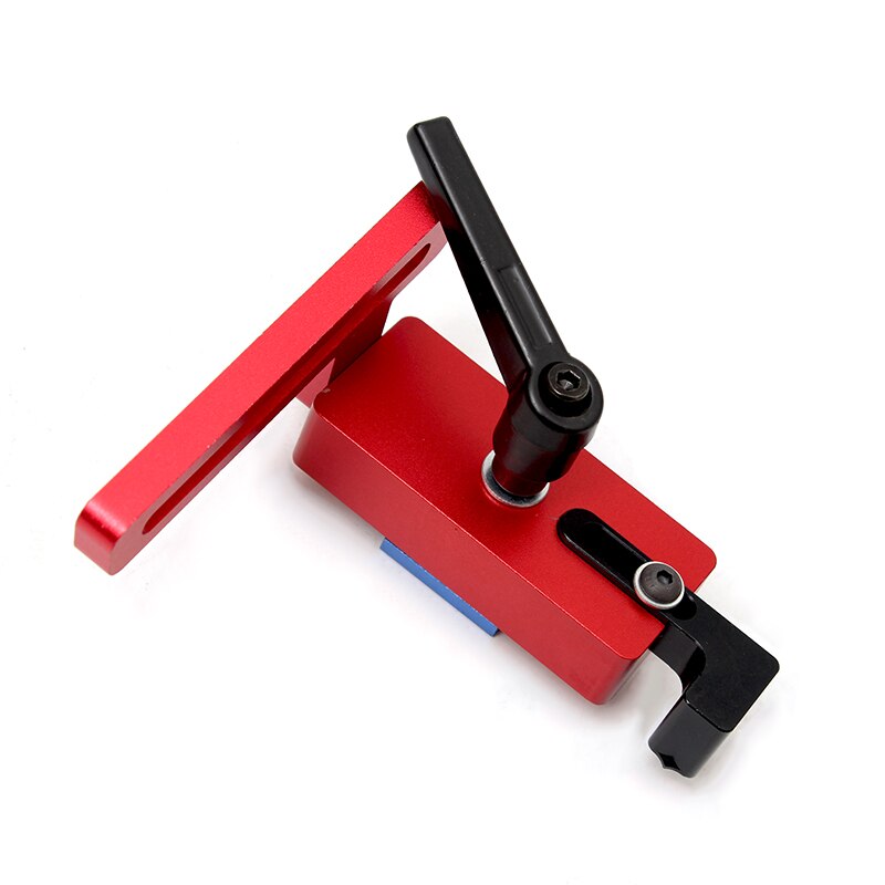 Tope de pista en T para carpintería, limitador de ranura en T, valla de pista de inglete de aluminio, localizador de conducto, herramientas de banco de trabajo DIY para carpintero: Rojo