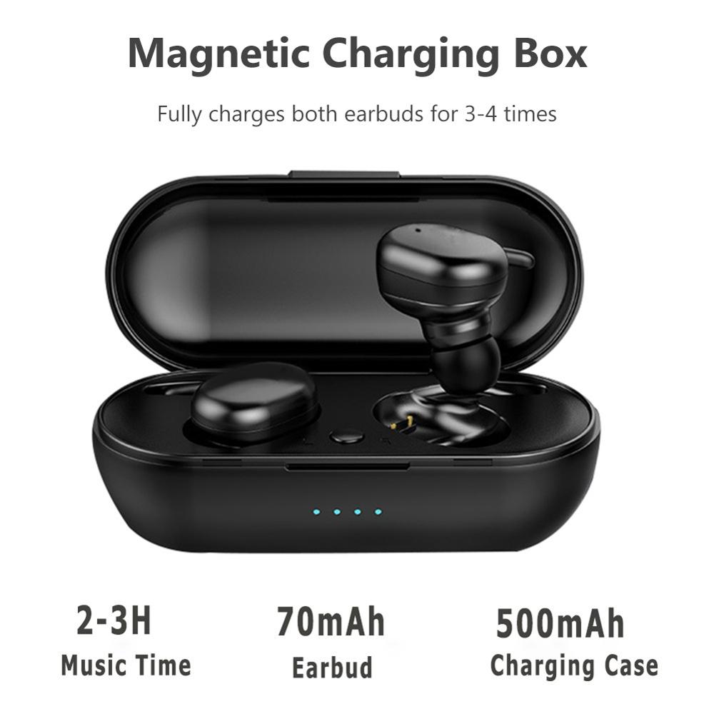 Auriculares TWS Y30 con pantalla táctil, cascos inalámbricos por bluetooth 5,0, estéreo 4D, con cancelación activa de ruido para videojuegos