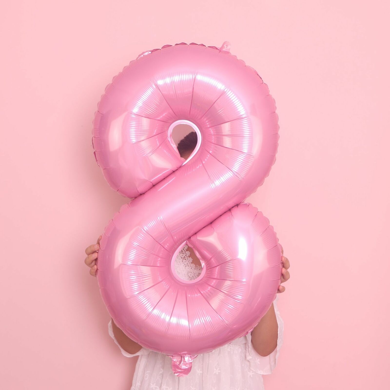 32" Number Pearl Pink Blue 0-9 Foil Balloon Numbers Helium Balloons Birthday Party Decor