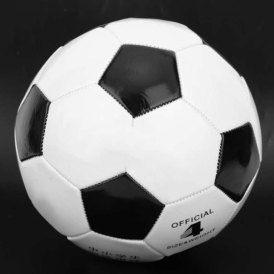 Size 4 Football Black White Soccer PVC Sport Training Football For Outdoor Champion Team Match Training Soccer Ball