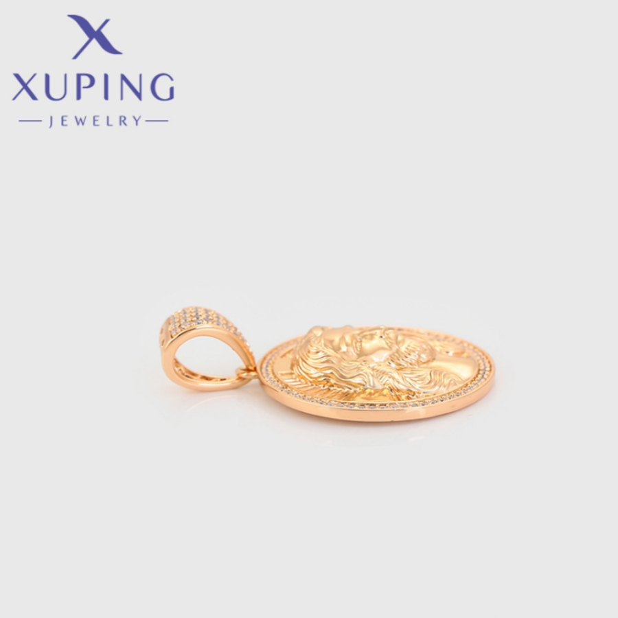 Xuping-Collier pendentif en or pour femme, forme de prêt Tatrond, bijoux exquis, de fête de Noël, nouvelle , X000670339
