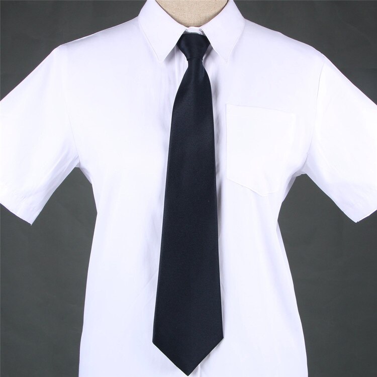 Vestidos escolares corbata para niñas y niños estudiantes Jk uniforme cuello marinero traje negro rojo verde corbata accesorios de uniformes escolares