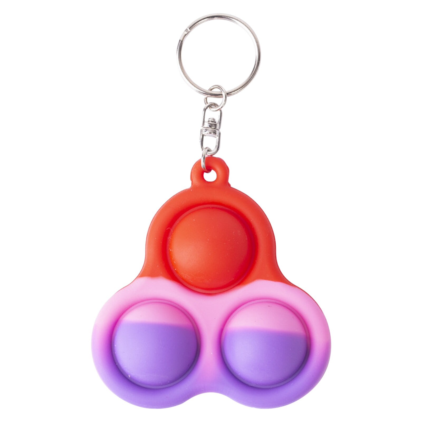 Simple Dimple Fidget Toy Popper, Handheld Mini Soft Silicone Stress Relief Hand Sensory Fidget Toys with Key Chain for: A