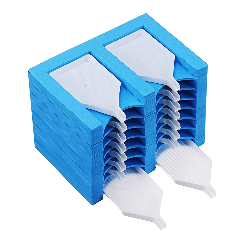 16 Slots Diamond Painting Tray Organizer Diamond Painting Accessories Tray Diamond Painting Tools Kits Organizer: Blue