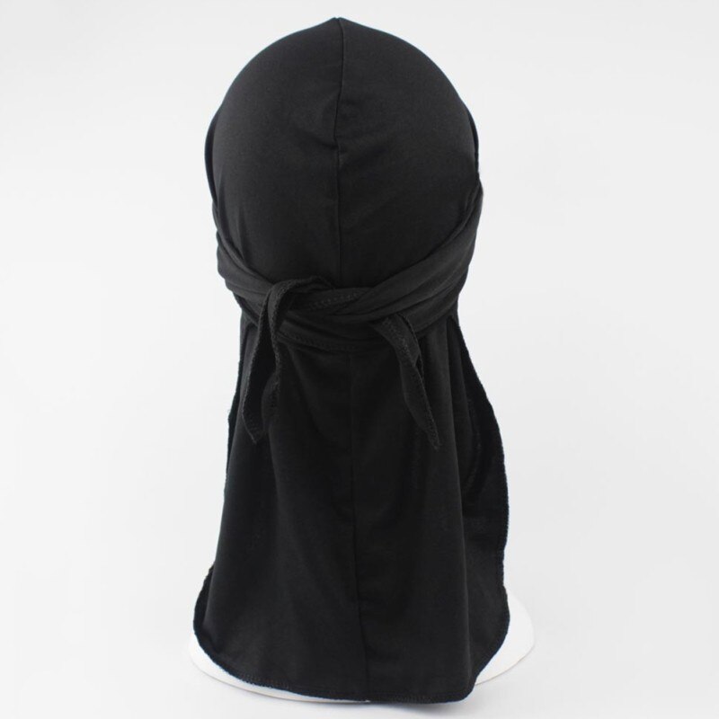 Spandex König S Durag Hütte Durags Bandana Turban Perücken Männer Seidige Durag Headwear Stirnband Schwarz/Weiß Haar Zubehör