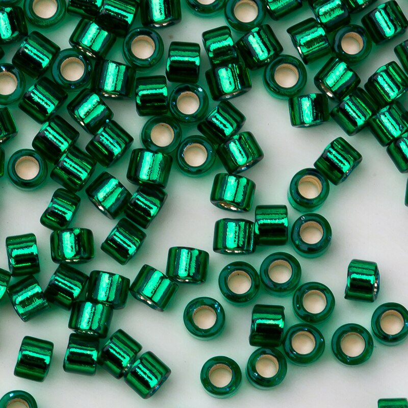 Taidian miyuki delica frøkugler 11/0 krystal 1.3*1.6mm perler smykker perle håndværksartikler til indfødte miyukiaddict 5g ca. 1000 stk.: Db605