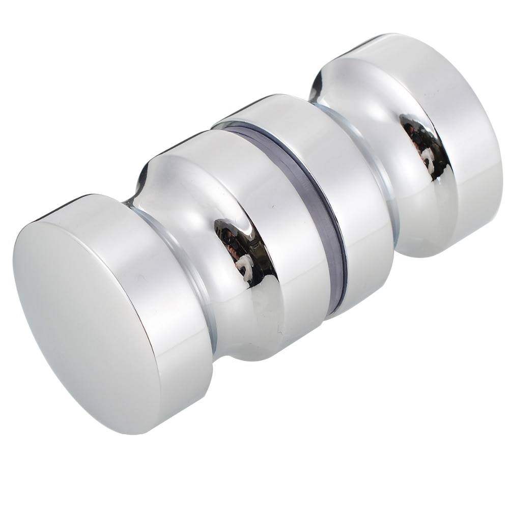 Aluminum Alloy Door Knob Single Groove Plated Door Knob Bathroom Shower Cabinet Pull Handle For Door Accessories Mayitr