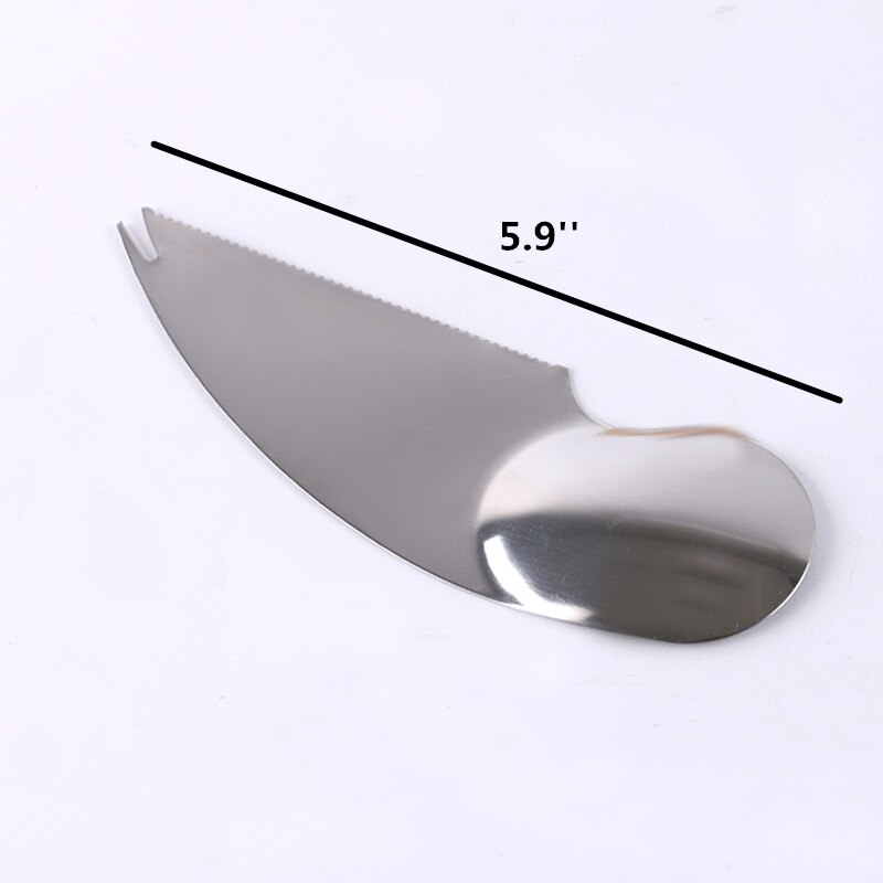 LMETJMA-cuchara de acero inoxidable para Kiwi, pelador de fruta, 2 unids/lote, KCBII011206X2
