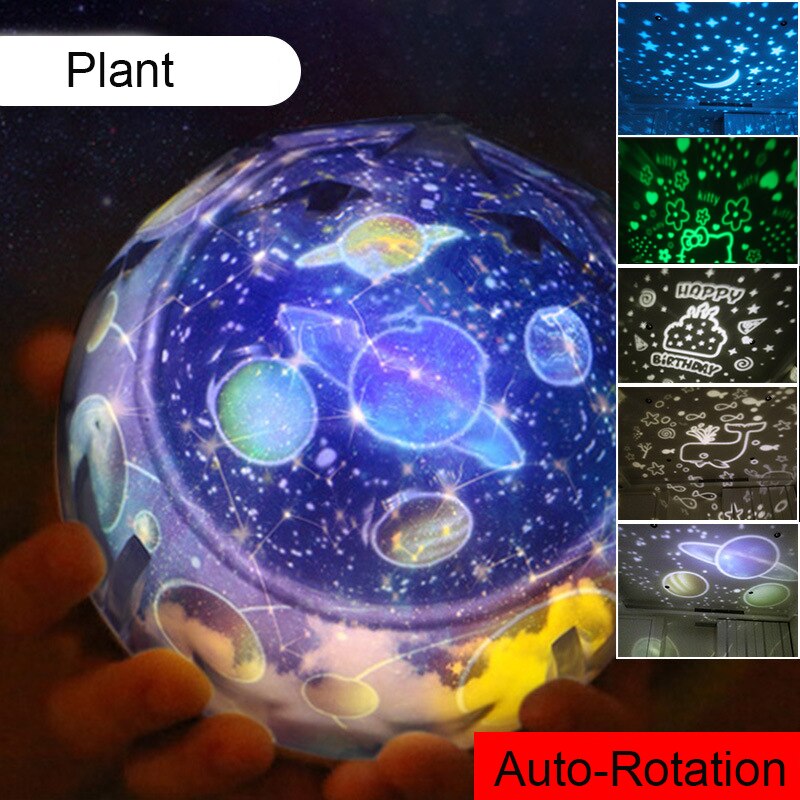 Starry Sky Nacht Licht Planet Projektor Earth Universe LED Lampe Bunte Drehen Blinkende Sterne Spielzeug Kinder Baby Weihnachten: A2