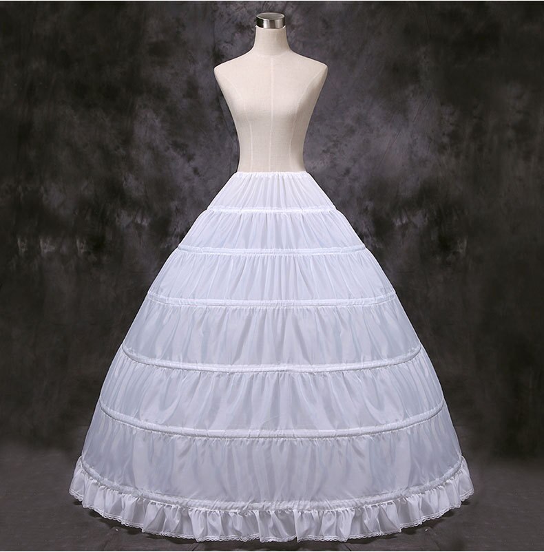 Conjunto de 6 aros para vestido de boda, conjunto de 6 aros para vestido de novia, con falda interior de crinolina, accesorios de boda
