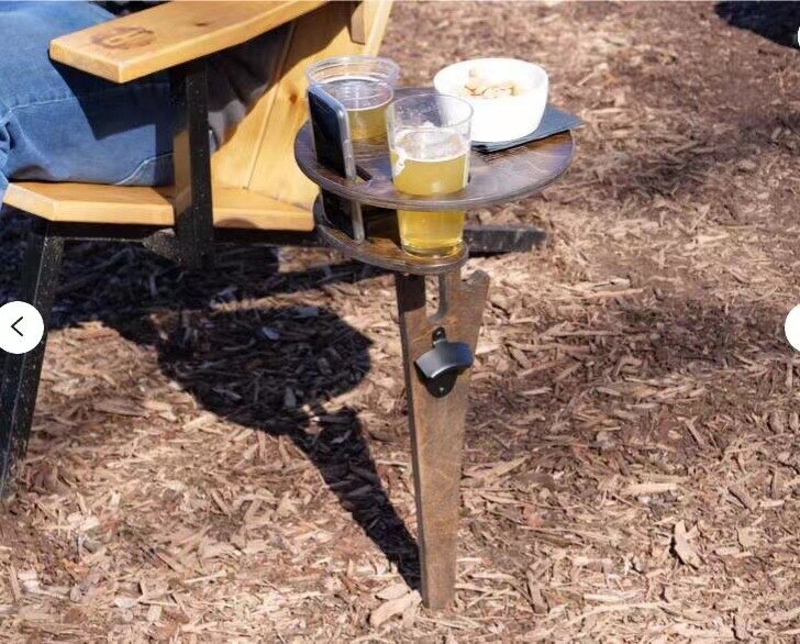 Tavolo da vino portatile da esterno tavolino da spiaggia pieghevole Deluxe accessorio da tavolo da Picnic per vino erfect per l'intrattenimento all'aperto del vino: B