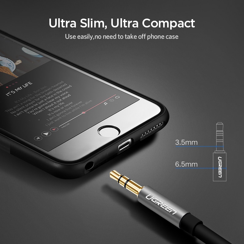 Ugreen 3,5mm Erweiterung Audio- Kabel Männlichen zu Weiblichen Aux Kabel Kopfhörer Kabel 3,5mm verlängerung kabel für iPhone 6s MP3 MP4 Spieler