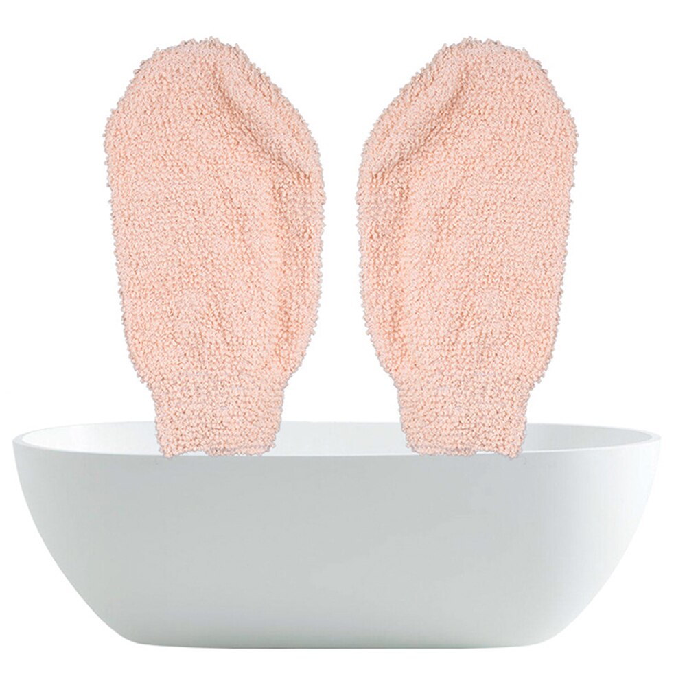 Guantes de ducha exfoliantes, 2/3 Uds., para Spa y baño, fibra de bambú Natural, exfoliantes