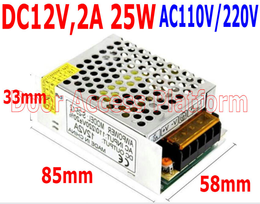 DC12V, 2A Output 25W POWER SUPPLY With Voltage Inp... – Grandado