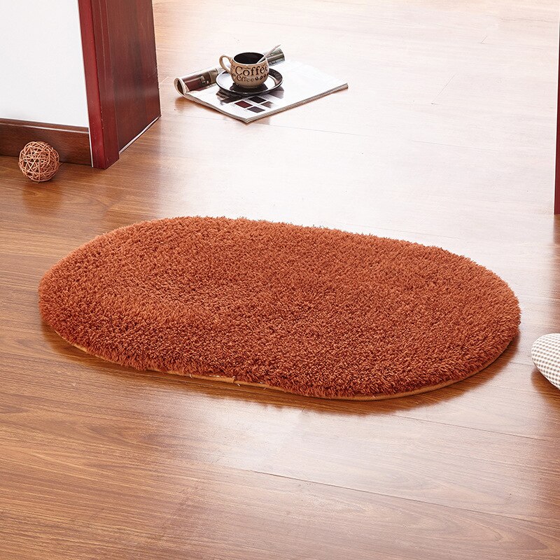 Large Size Thicken Chenille Bath Mat bedroom kitchen Rug Carpet For Living Room Floor Anti-slip Door Absorbent Pad Mat: coffee