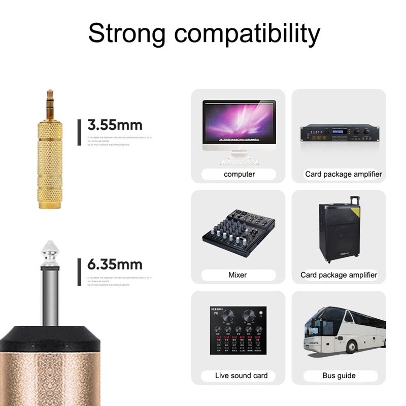 Wireless Microphone Set with Head-Wear + Lavalier Lapel Mics Transmitter Receiver UHF Frequency for Speech Teaching