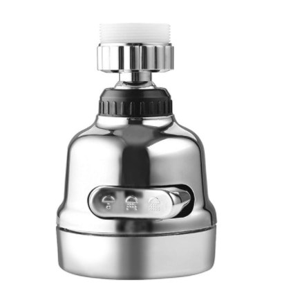 Zhangji 3 Modes Faucet Aerator 360 Degree Rotating Flexible WaterSaving High Pressure Filter Adapter Sprayer Kitchen Accessories: Purple
