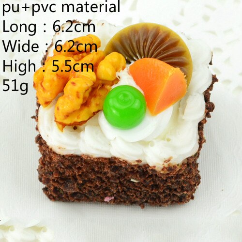 1pc kunstige mad kage snack dessert fest dekoration mini model boligindretning bryllupsfest fotografering rekvisitter gør-det-selv tilbehør: Fang xinren qkl