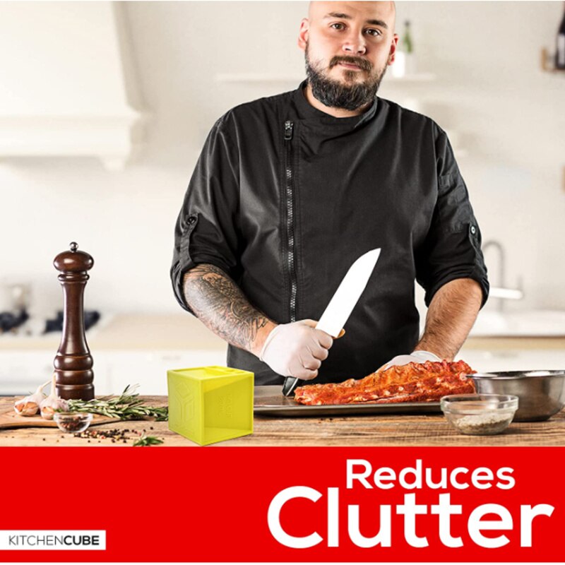 Kitchen Cube All-in-One Measuring Cup to Improve Organization Measuring Device With 19+ Cooking Measurements For Cooking Baking