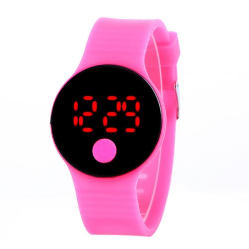 Digital ur til børn ledet display digitalt ur drenge piger silikone rem sport digital armbåndsure børn armbåndsur