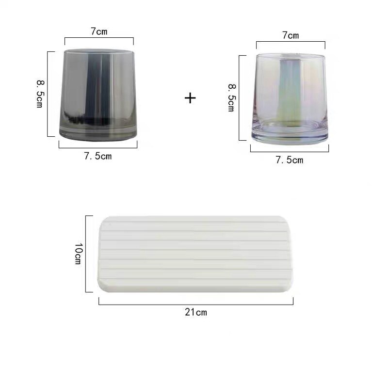 Hotel Vanity Countertops Bathroom Homestay Brush Tumbler Cup Bathroom Accessary: E