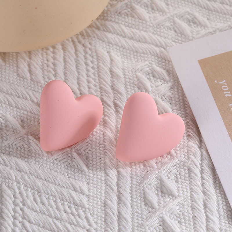 Pendientes de Clip con forma de corazón para mujer, aretes de estilo bohemio, de color rojo, blanco y amarillo: Color amarillo claro