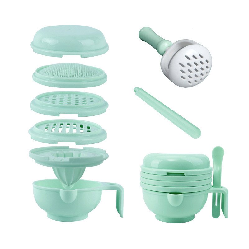 Baby Grinding Food Supplement Feeding Grind Food Dishes Hygiene Kit Infants Handmade Manual Plate Cooking Tools: Default Title