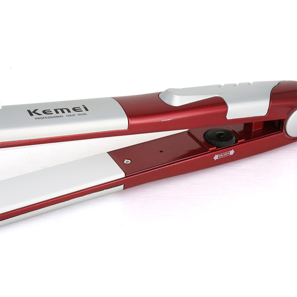 kemei electric hair straightener curler KM-1289 Hair Styler Electric straight iron hair iron Ceramic anion hair care