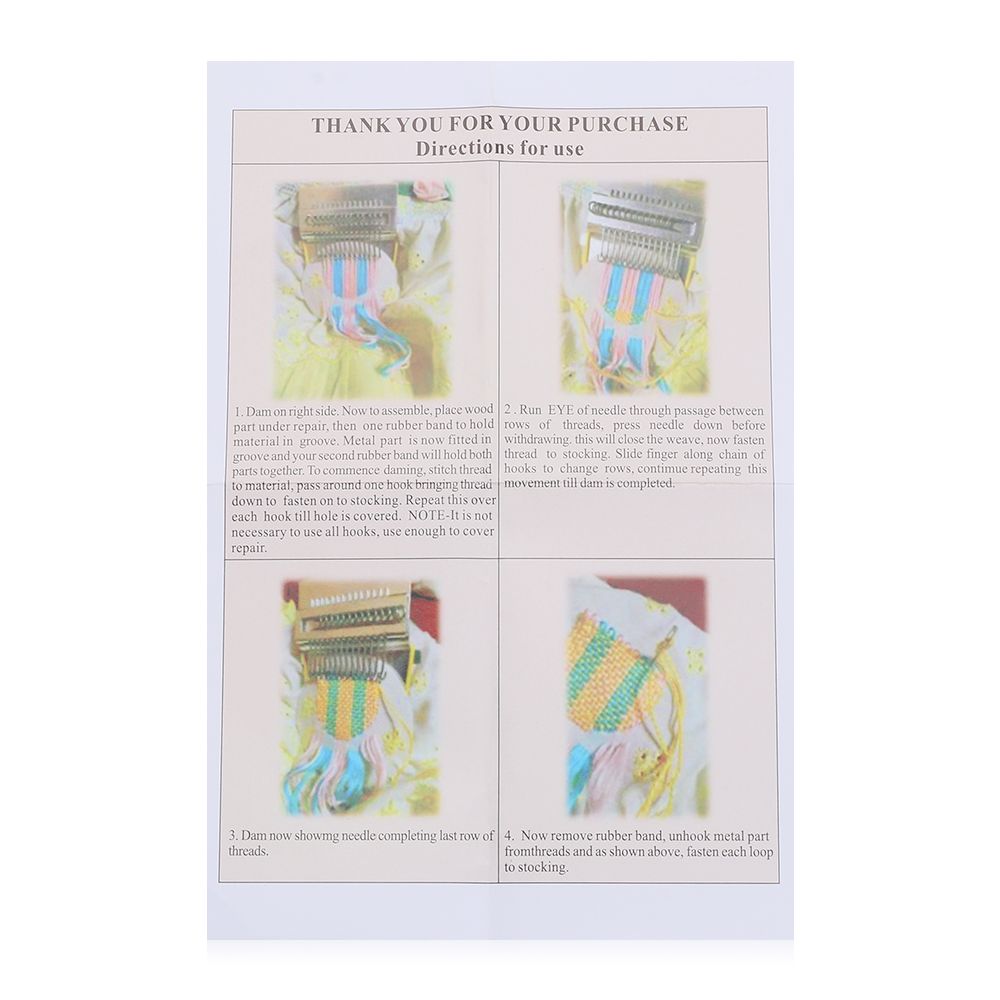 Small Loom Wooden Makes Beautiful Stitching Speedweve Type Weave Tool Fun Mending Loom Darning Machine Loom Tools
