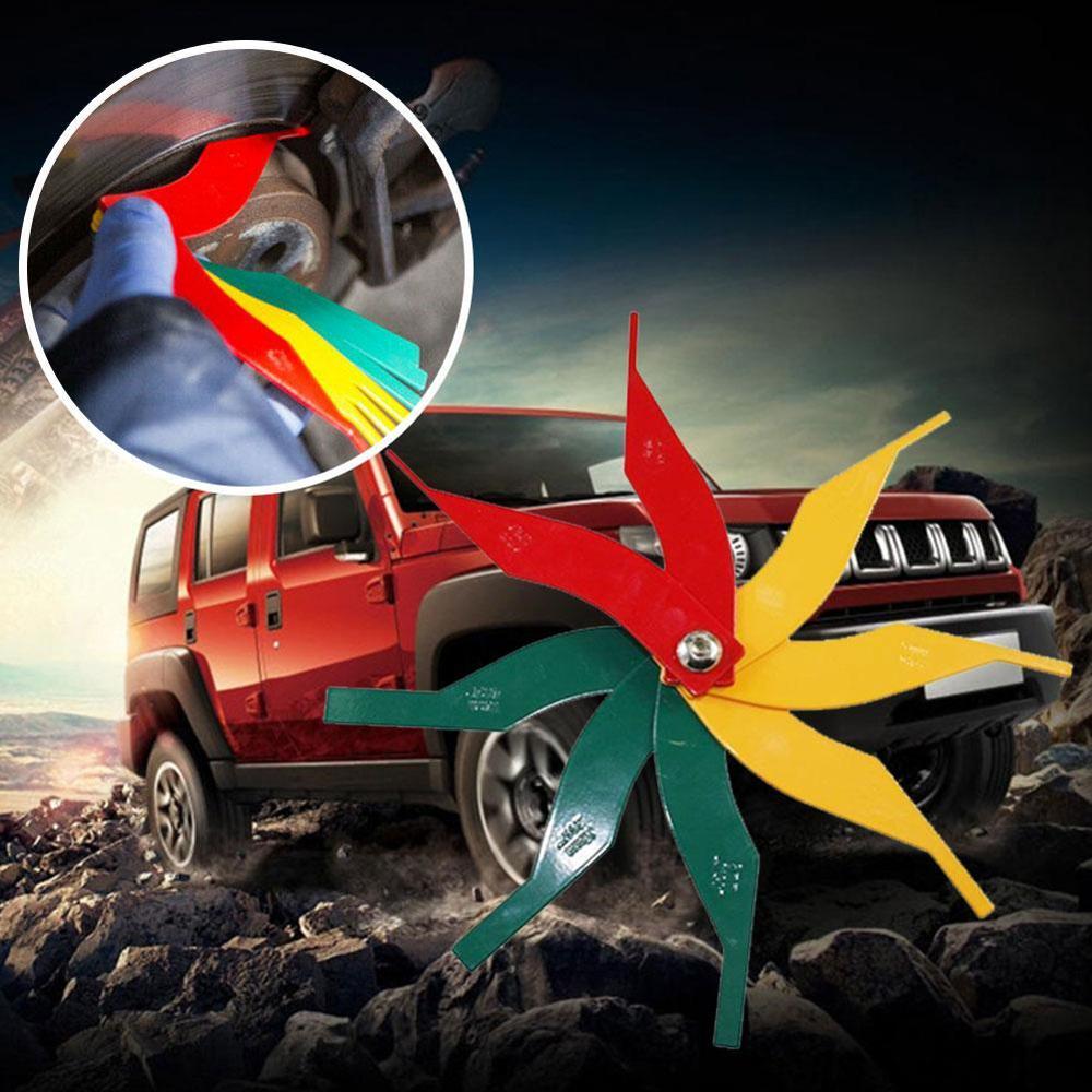 1pcs Brake Pad Scale Brake Pad Thickness Gauge Brake Wear Brake Instrument Measuring Measuring Pad Pad Thickness Instrument D7I9
