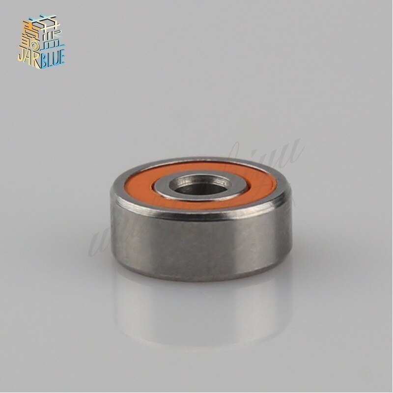 10-Pack High Speed Ball Bearings 8x12x3.5mm ABEC 3 With Red Hybrid Seals - View #2