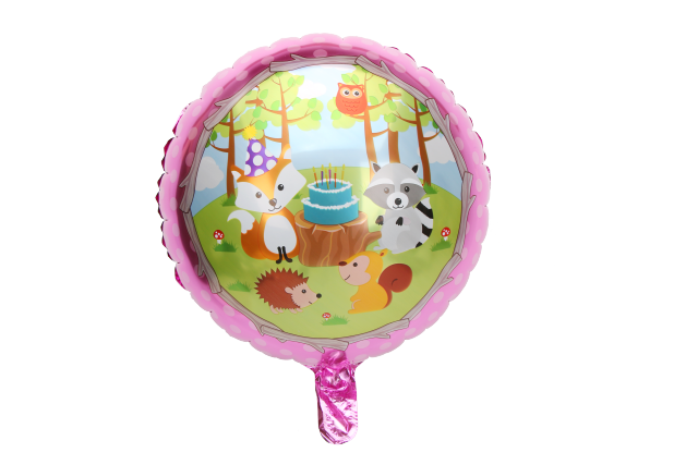 6Pcs 1Pcs Baby Shower Forest Theme Party Balloons Set Cartoon Amnimal Fox Squirrel Animal Balloons Birthday Party Decorations: no.4 balloon
