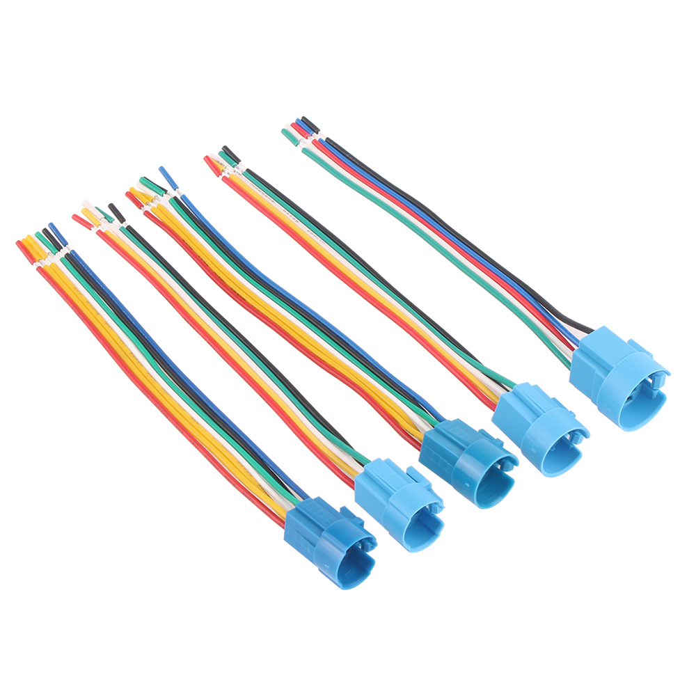 1 Uds. Para enchufe de cable de 16mm, 19mm y 22mm para interruptor de botón de metal, cableado de 2-6 cables, cable de botón de luz de lámpara estable de 14cm