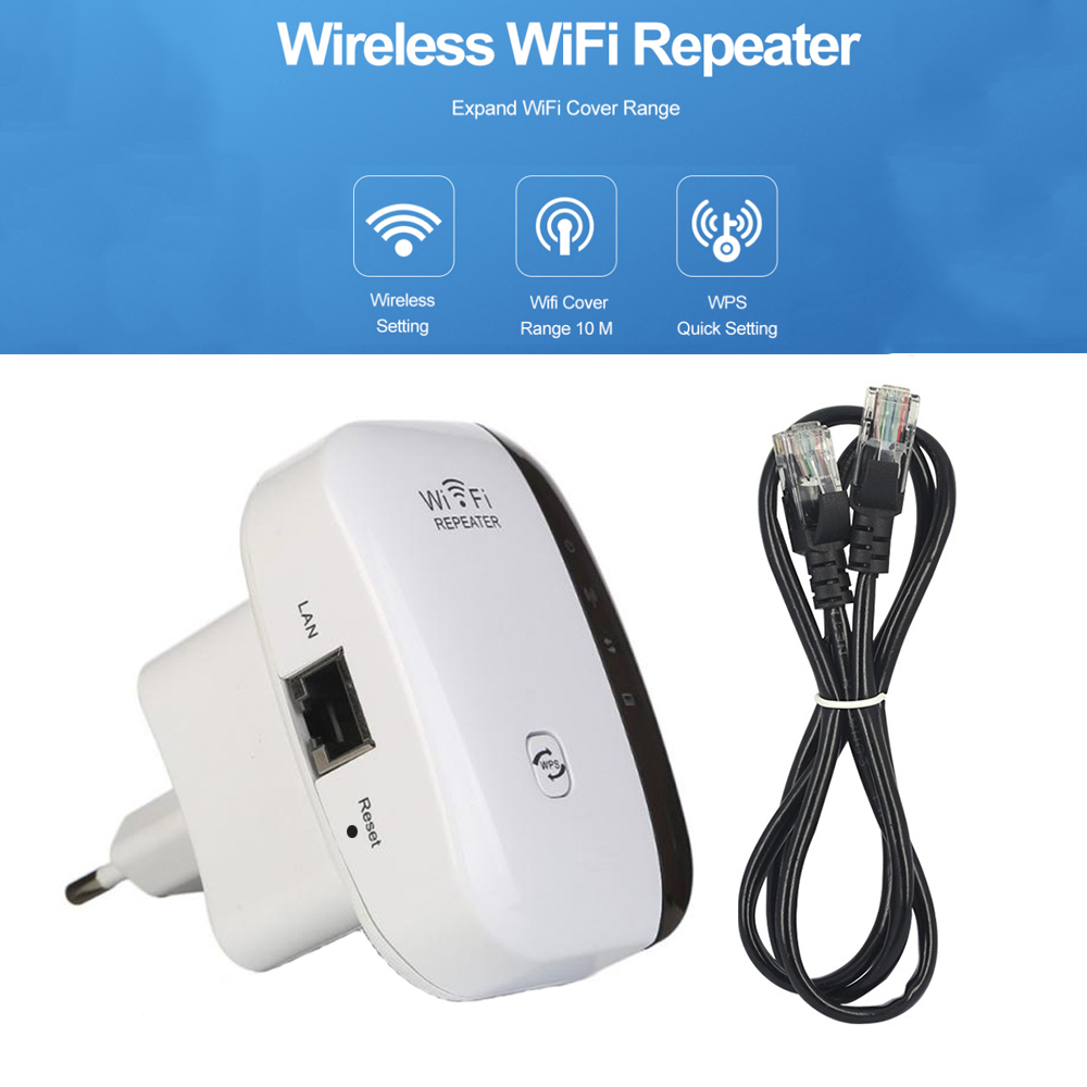 Wifi Draadloze Repeater Wifi Extender 300Mbps Versterker Wifi Signaal Booster Netwerk Versterker Ondersteuning Wps Ap Functie Repeater