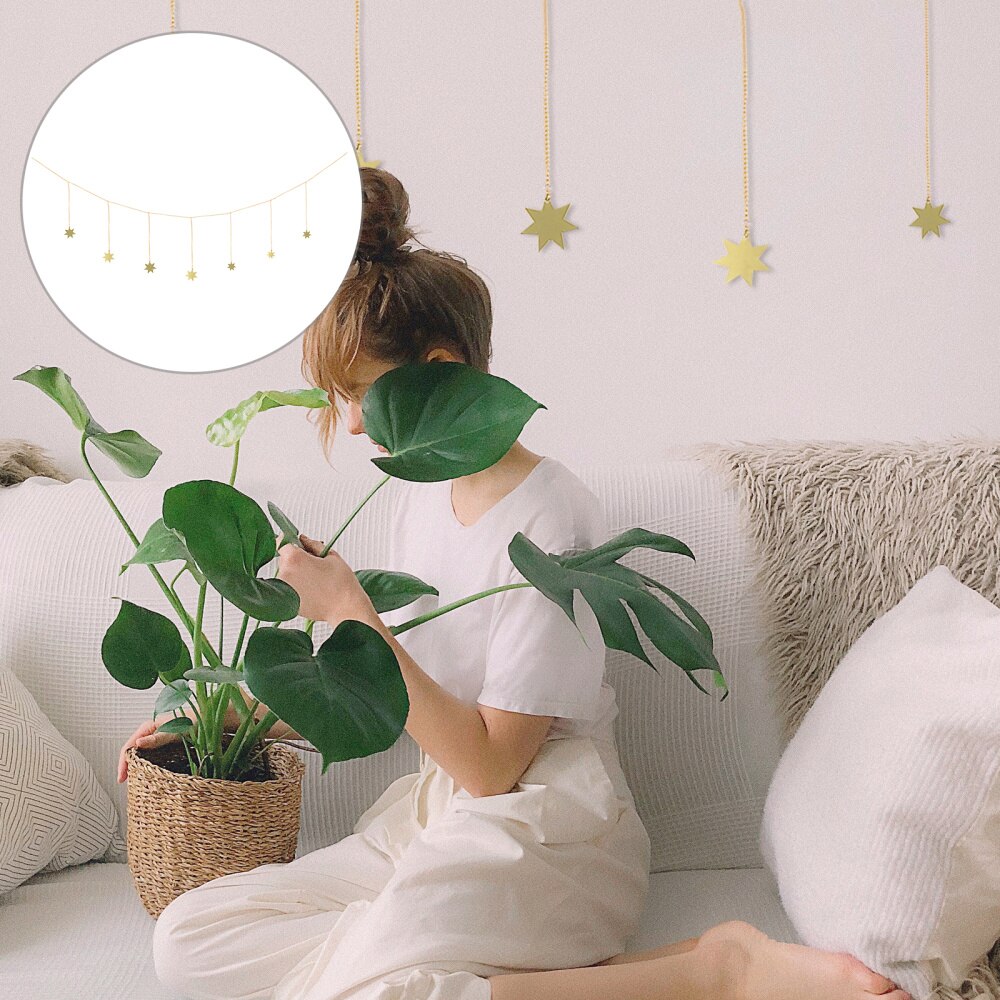 1PC Stylish DIY Delicate Chic Wall Decoration Stars Hanging Ornament Bedside Pendant for Home: 1