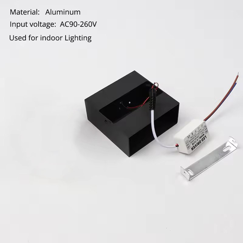Moderne 7w led væglampe indendørs minimalistisk væglampe stue soveværelse korridorbelysning indretning væglampe aluminiumsarmatur