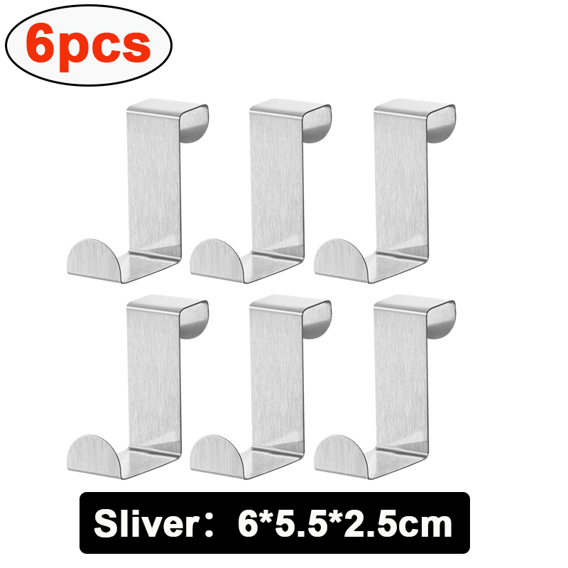 Z-förmiger Badezimmerschrank-Türhaken, Edelstahl-Tür-Rückaufhänger, Schlüsselanhänger, Kleiderhaken, Zuhause, Küchenzubehör, Organizer-Werkzeug: Armee Grün