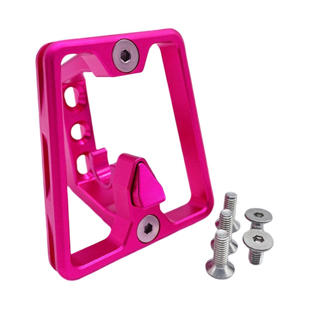 Bicycle Front Carrier Block Bracket Adapter Mount Rack for Folding Bike Bag Folding Bike Carrier Mounting Hardware Fitting Brack: Rose Red