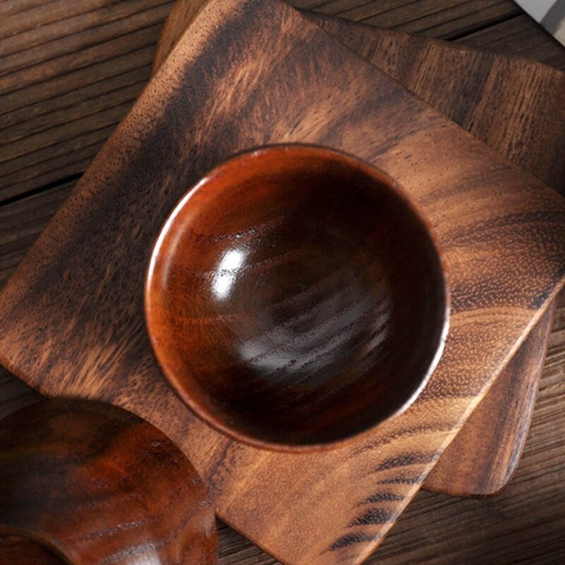 Wooden Cup Log Color Handmade Natural Wooden Coffee Tea Beer Juice Milk Mug Cup Water Cup Tumbler Kitchen Accessories