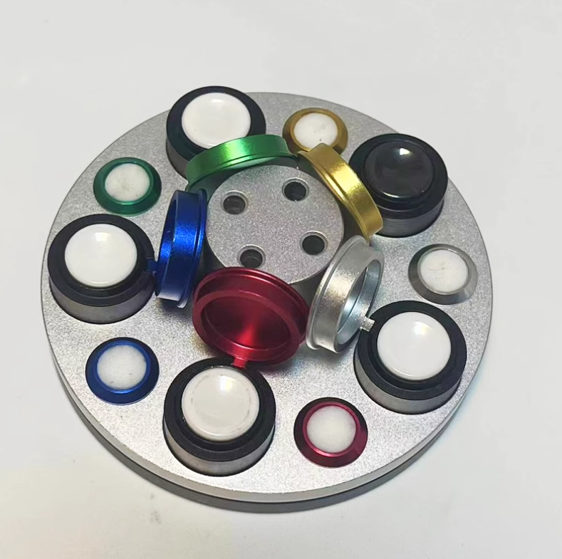 Horlogereparatietool, volledig metalen roterende olieschijf, oliekom voor het plaatsen van horlogeolie, horlogeonderhoud,