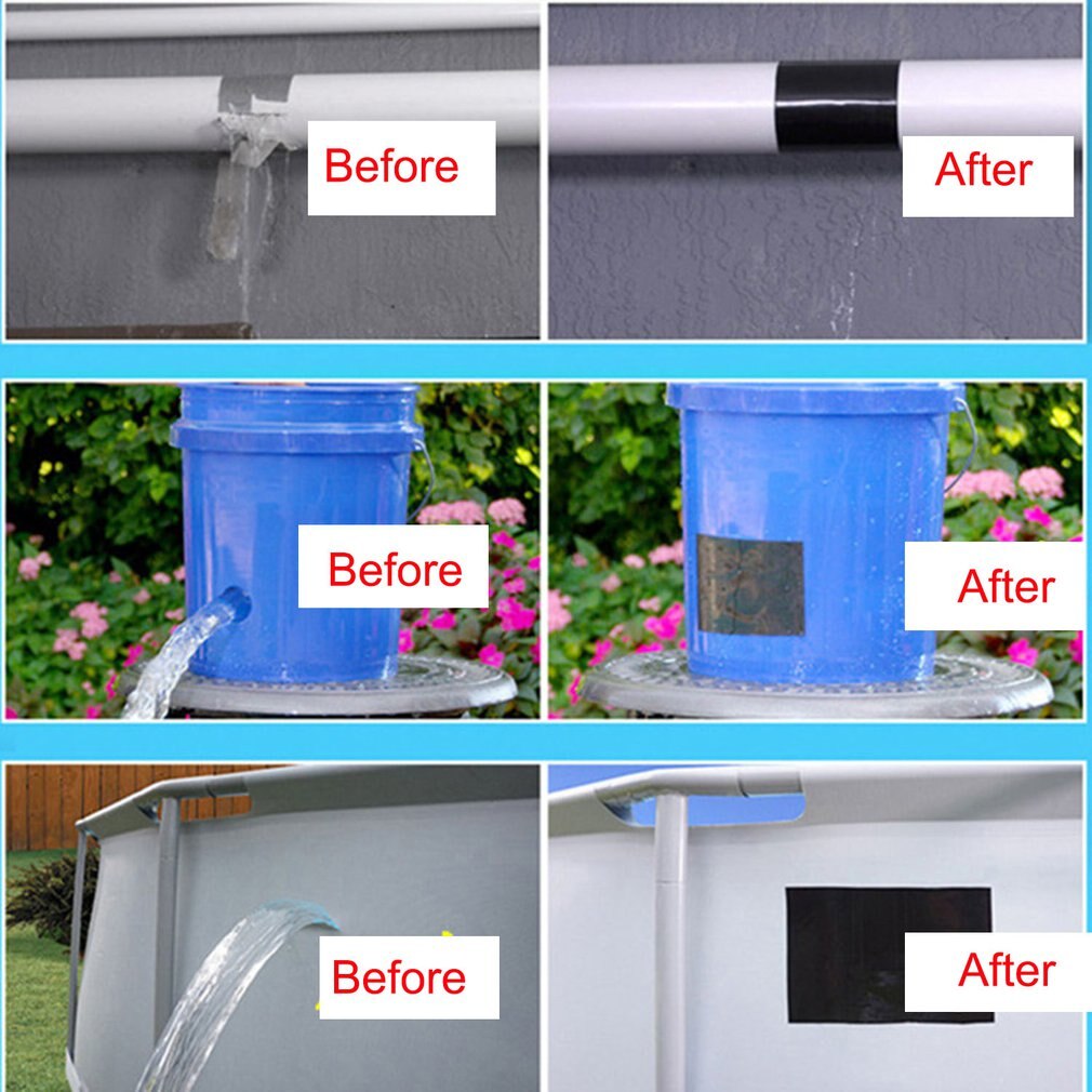 Super Sterke Vezel Waterdichte Tape Stop Lek Seal Reparatie Tape Prestaties Zelf Tape Fiberfix Plakband Pe Buis Pvc