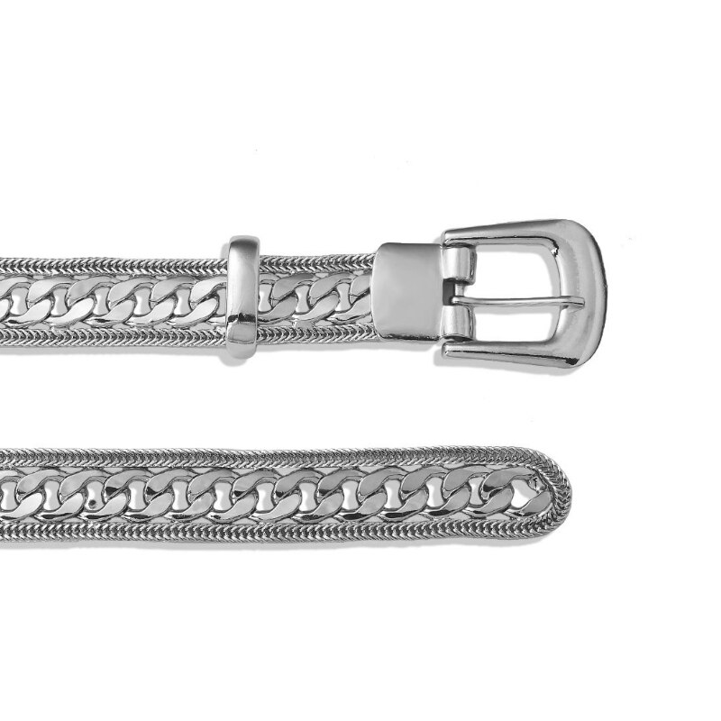 Cinturón de cadena de plata para mujer, metal dorado de cintura ketting riem Z, cinturones de de lujo para mujer, punk jeans, llavero, cinturón con cintos